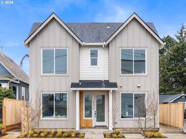 view of modern farmhouse style home