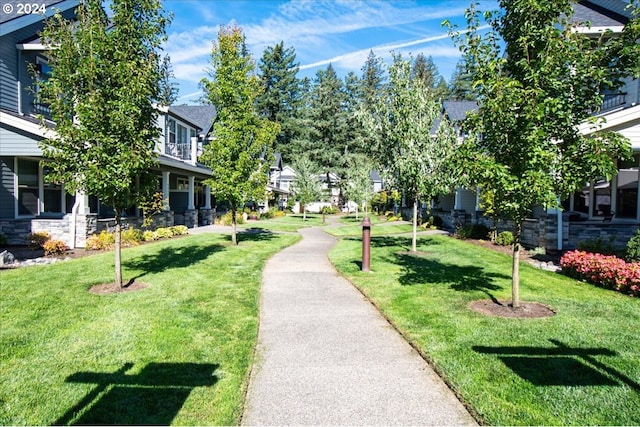 surrounding community featuring a yard