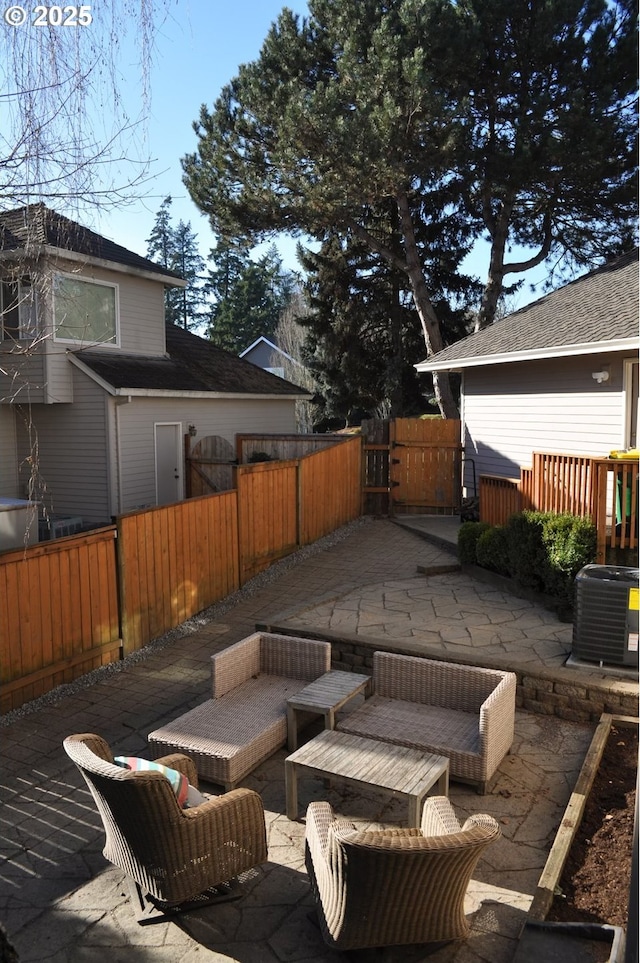 10420 SW 153rd Ave, Beaverton, OR 97007 - view of patio / terrace with central AC unit