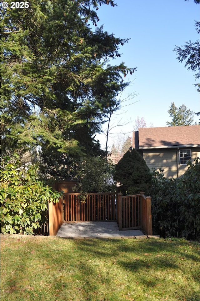 view of yard featuring a patio area