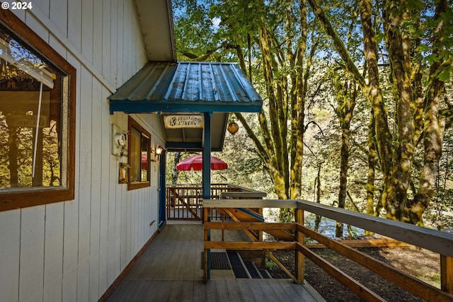 view of wooden terrace