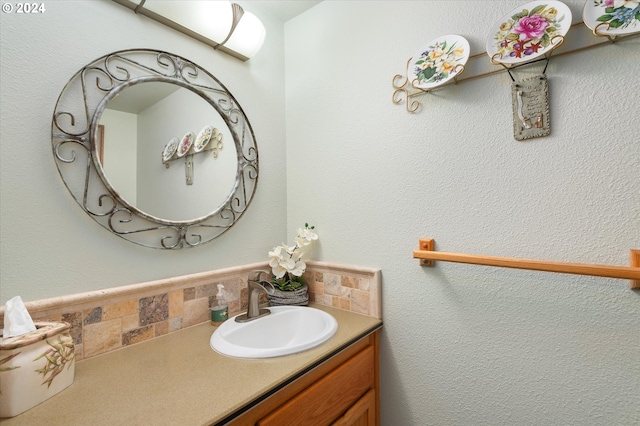 3824 Brighton Ave, Eugene, OR 97405 - bathroom featuring vanity and tasteful backsplash