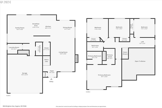 3824 Brighton Ave, Eugene, OR 97405 - floor plan / room layout