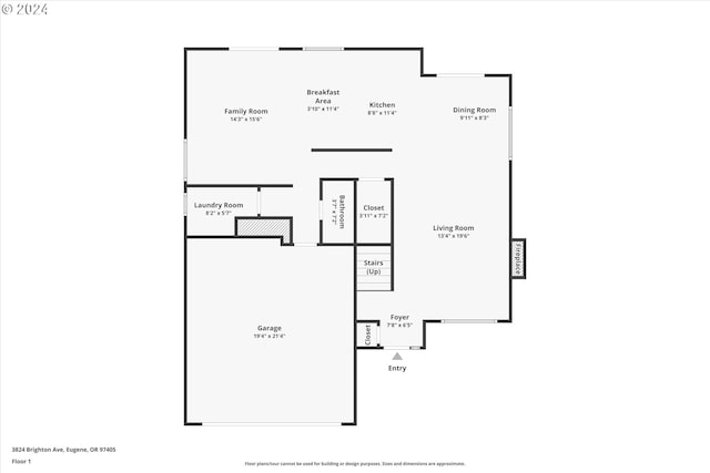 3824 Brighton Ave, Eugene, OR 97405 - floor plan / room layout