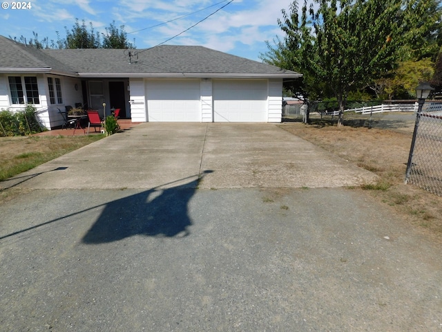 view of front of home featuring a garage