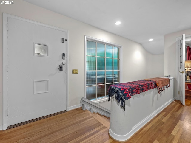 bedroom featuring hardwood / wood-style flooring