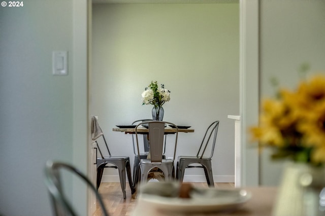 view of dining area