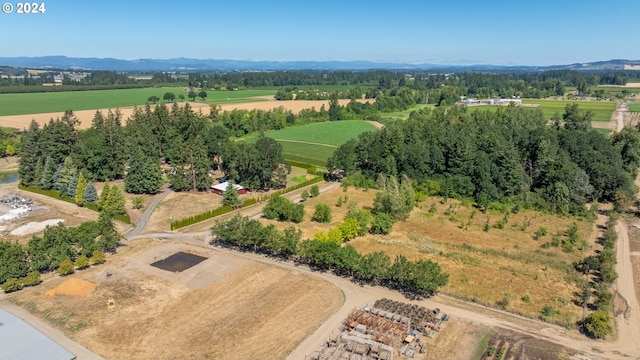 bird's eye view featuring a rural view