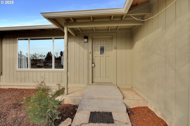 view of entrance to property