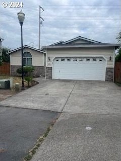 ranch-style house with a garage