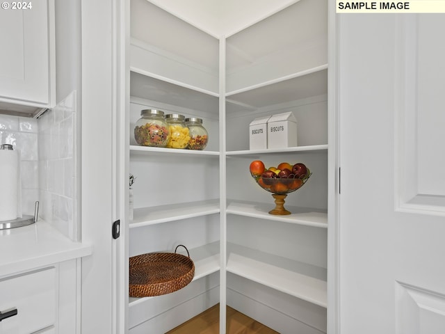 view of pantry