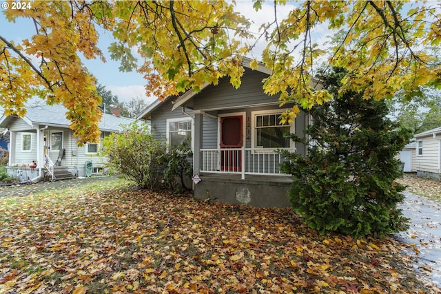 view of bungalow