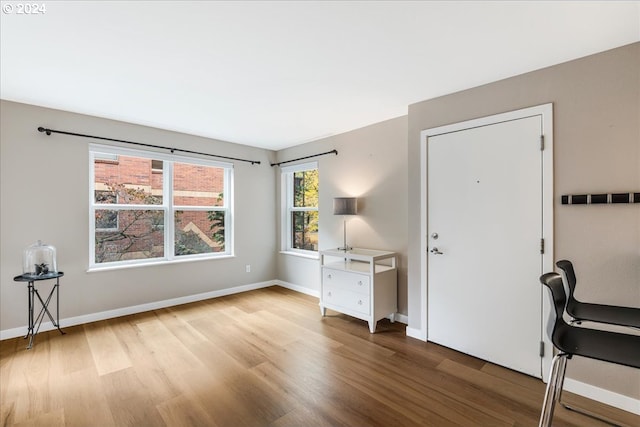 interior space featuring light hardwood / wood-style flooring