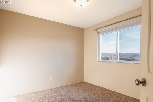 view of carpeted empty room