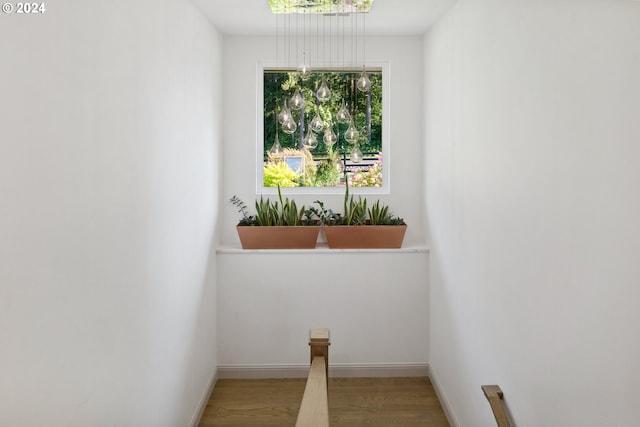 interior space featuring hardwood / wood-style flooring