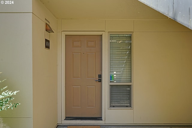 view of entrance to property