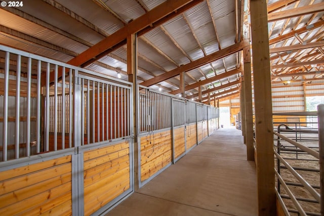 view of horse barn