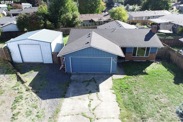 birds eye view of property