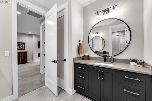 bathroom with vanity