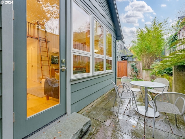 exterior space with a patio