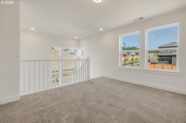 view of carpeted empty room