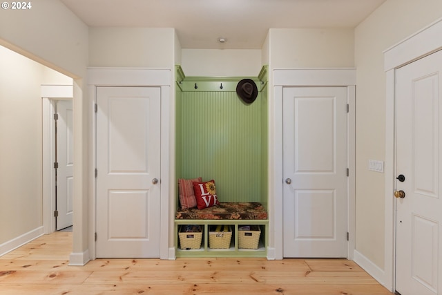 interior space featuring light hardwood / wood-style flooring