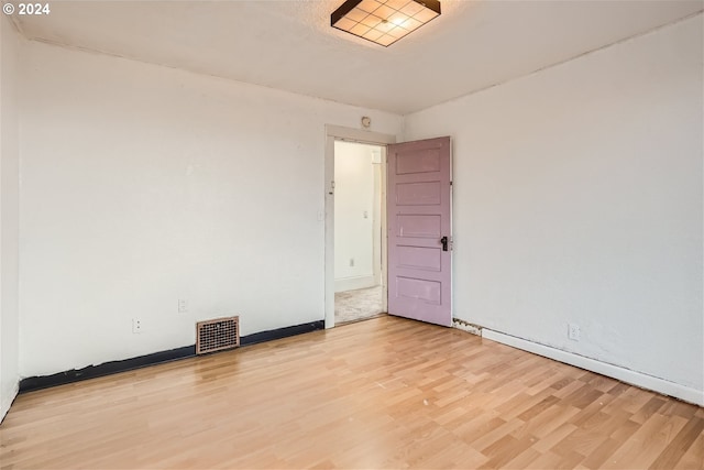 empty room featuring light hardwood / wood-style flooring