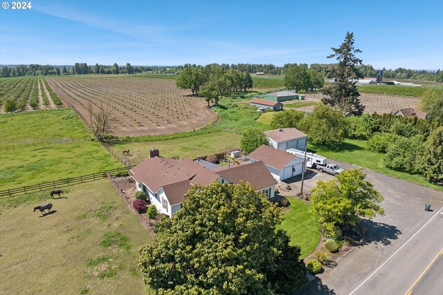 drone / aerial view featuring a rural view