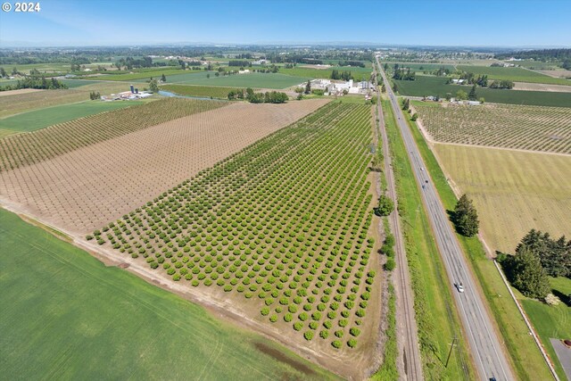 drone / aerial view with a rural view