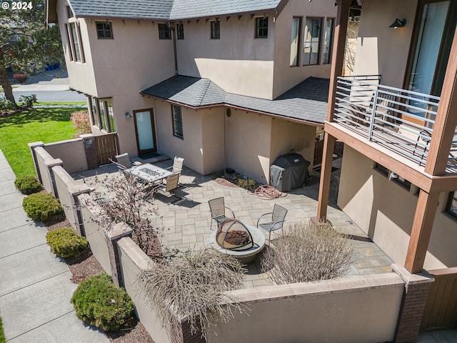 1506 NW Awbrey Rd, Bend, OR 97703 - exterior space featuring a patio area and an outdoor fire pit