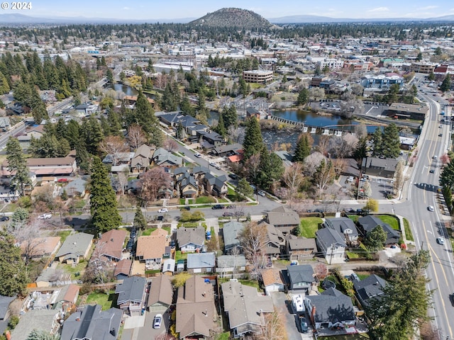 1506 NW Awbrey Rd, Bend, OR 97703 - drone / aerial view featuring a water and mountain view