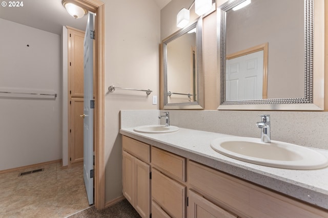 bathroom with vanity