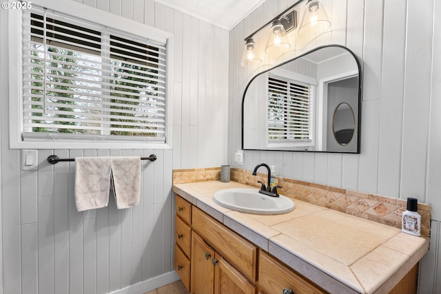 bathroom featuring vanity