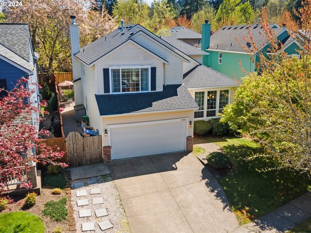 front facade featuring a garage