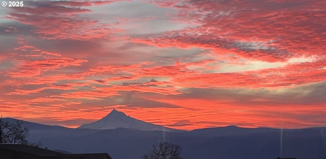 view of mountain feature