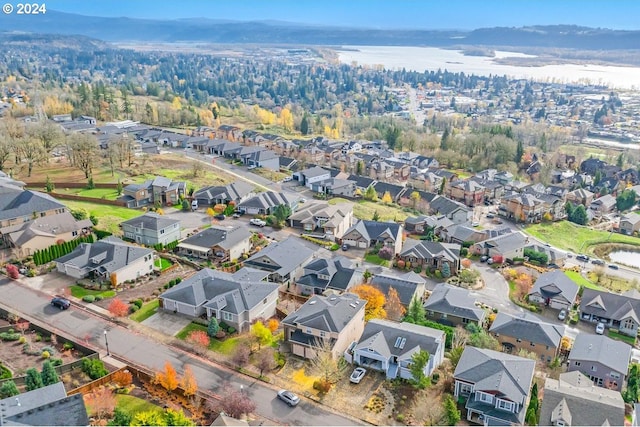 bird's eye view with a residential view