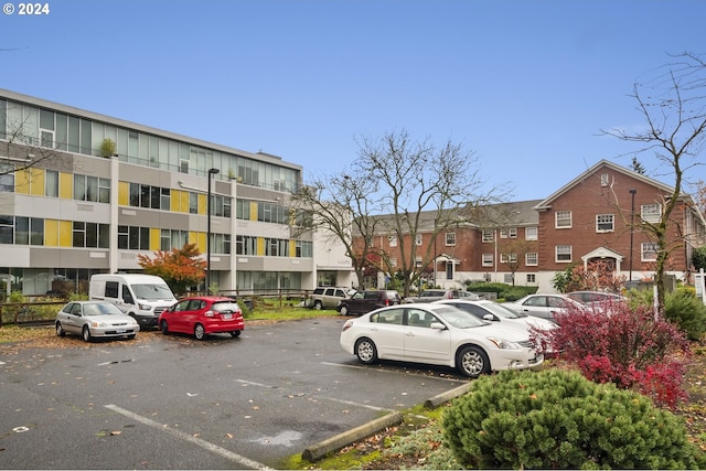 view of parking / parking lot