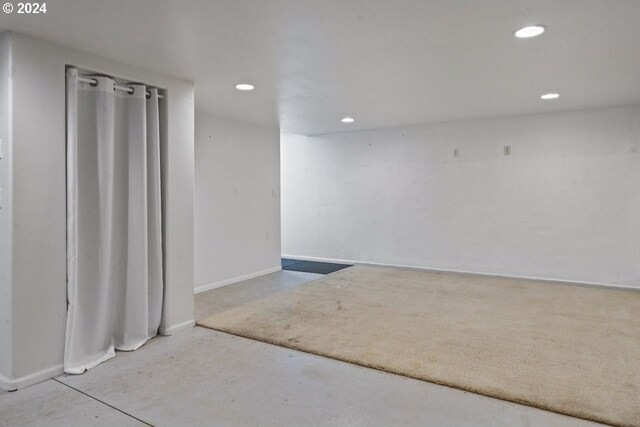 interior space with concrete flooring