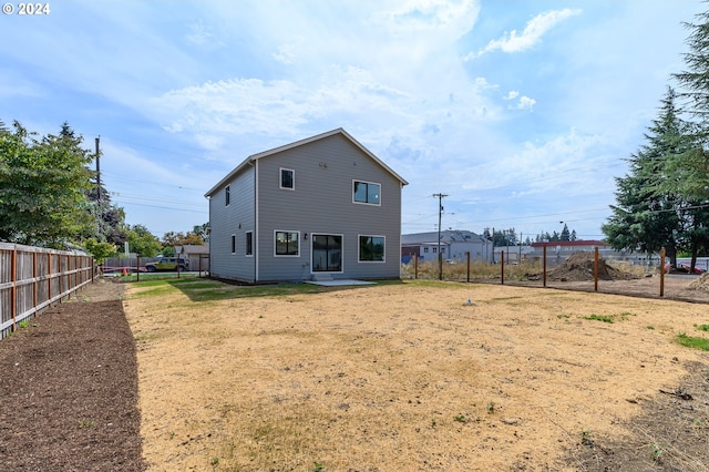 view of rear view of property