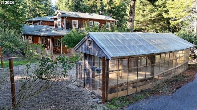 view of outbuilding