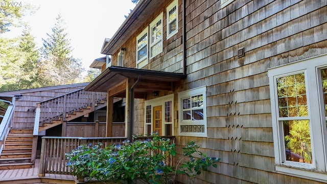 89464 Sunny Loop Ln, Bandon, OR 97411 - view of home's exterior with stairway
