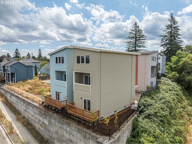 view of rear view of property