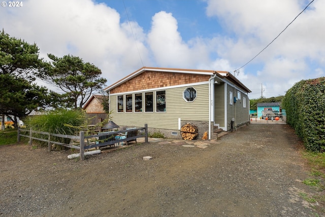 view of front of house