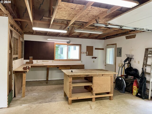 87535 Tiernan Rd, Mapleton, OR 97453 - garage with electric panel