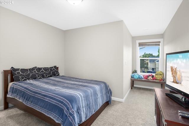 bedroom featuring carpet flooring