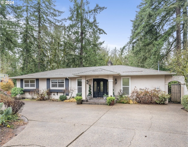 view of ranch-style home