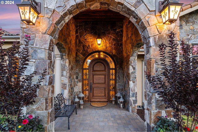 26590 SW French Oak Dr, West Linn, OR 97068 - entrance to property with stone siding