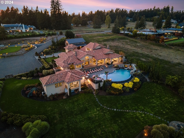 26590 SW French Oak Dr, West Linn, OR 97068 - view of aerial view at dusk