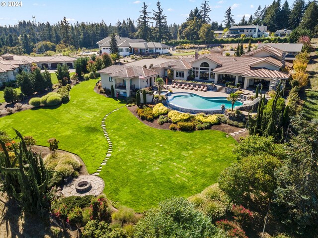 26590 SW French Oak Dr, West Linn, OR 97068 - drone / aerial view featuring a residential view