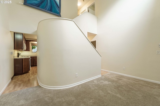 17760 NW Rolling Hill Ln, Beaverton, OR 97006 - stairway with carpet flooring and baseboards